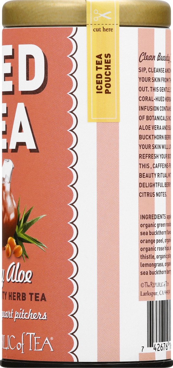 slide 11 of 11, The Republic of Tea Pouches Berry Aloe Iced Tea - 2.5 oz, 2.5 oz