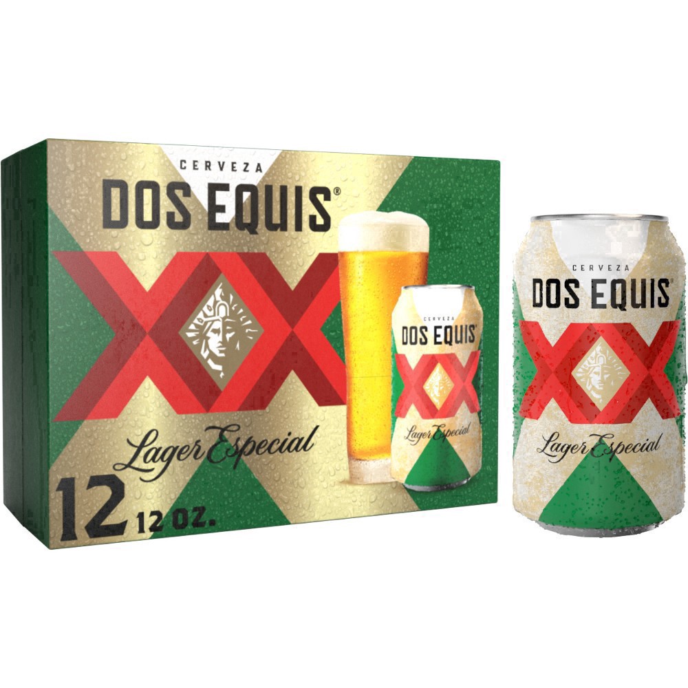 slide 33 of 43, Dos Equis Mexican Lager Beer, 12 Pack, 12 fl oz Cans, 12 oz