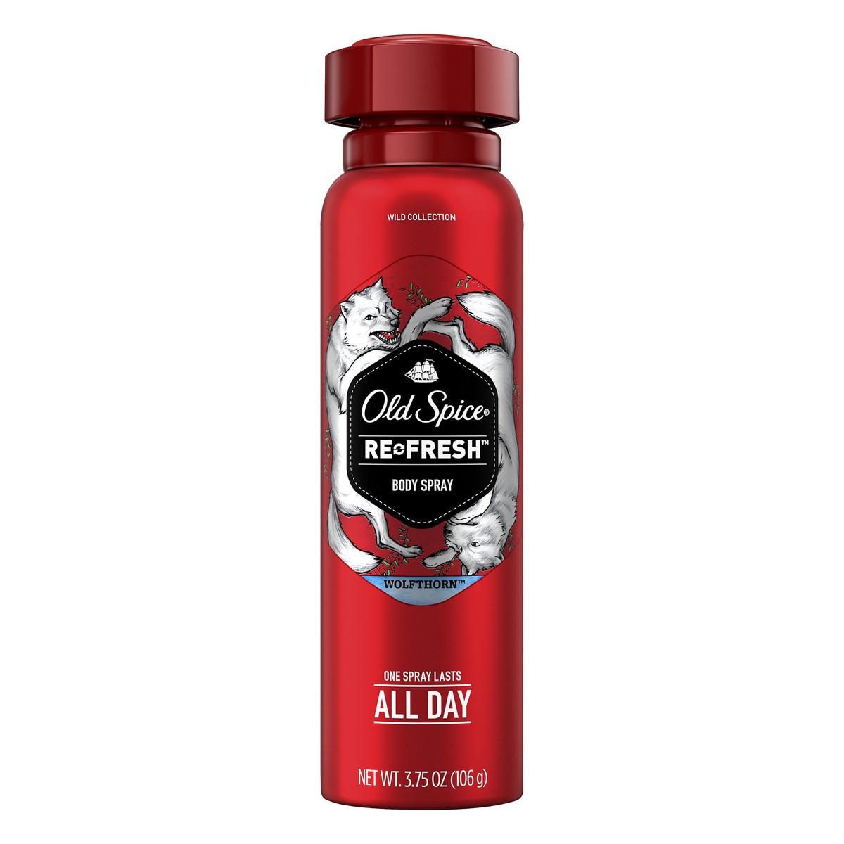 slide 1 of 3, Old Spice Wolfthorn Refresh Body Spray, 3.75 oz