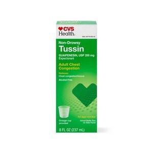 slide 1 of 1, CVS Health Non Drowsy Tussin Adult Chest Congestion, 8 Oz, 1 ct