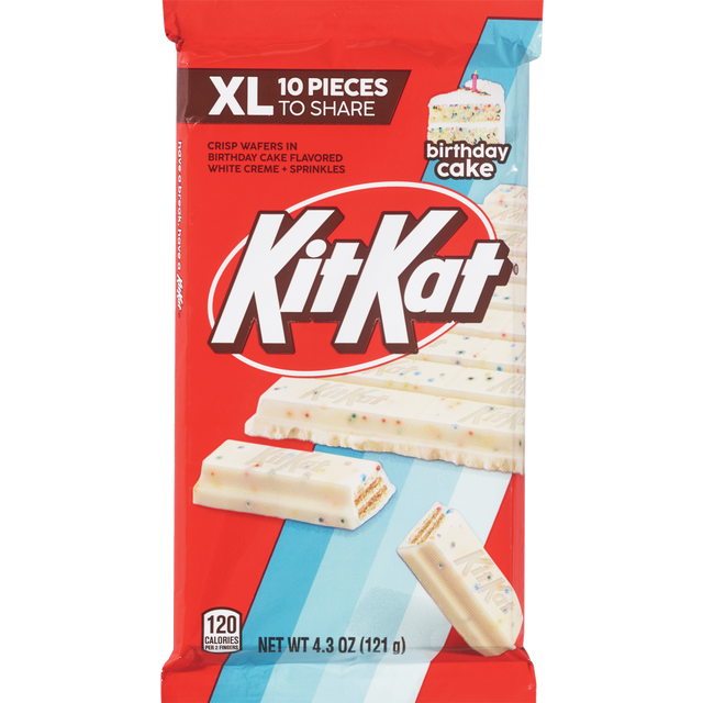 slide 1 of 1, Kit Kat Birthday Cake Bar, Extra Large, 4.3 Oz, 4.3 oz