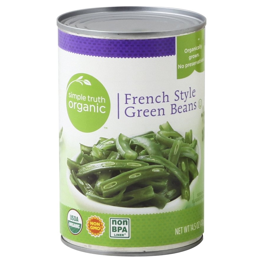 slide 1 of 1, Simple Truth Green Beans 14.5 oz, 14.5 oz