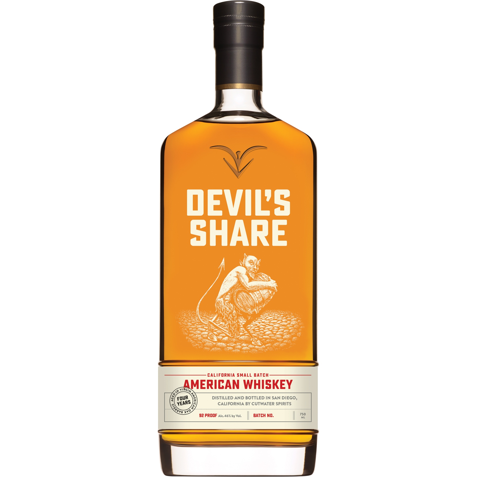 slide 1 of 1, Cutwater Spirits Devil's Share American Whiskey, 750 ml