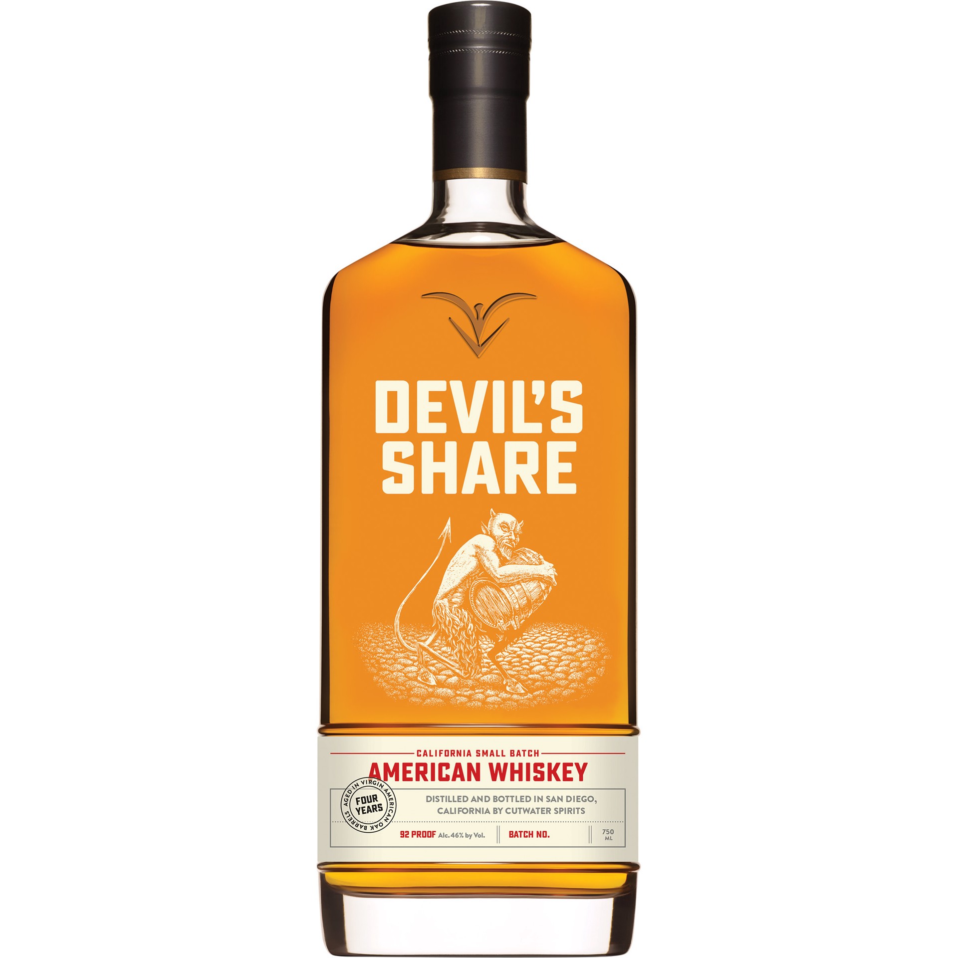 slide 1 of 1, Cutwater Spirits Devil's Share American Whiskey, 750ml Bottle, 750 ml