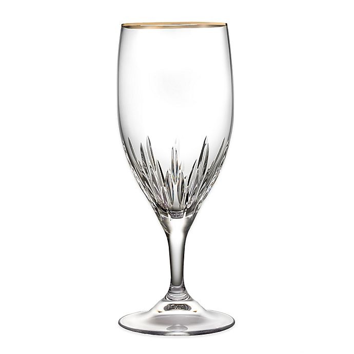 slide 1 of 1, Vera Wang Wedgwood Duchesse Gold Iced Beverage Glass, 1 ct