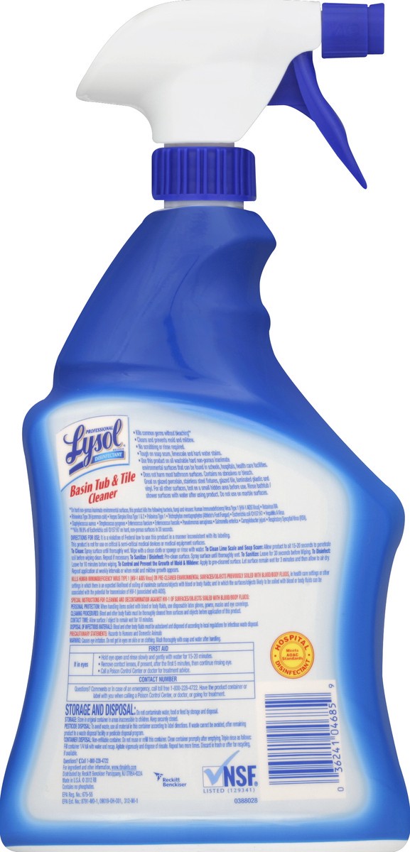 slide 3 of 3, Lysol Disinfectant Fresh Clean Scent Bathroom Cleaner 32 fl oz, 32 fl oz