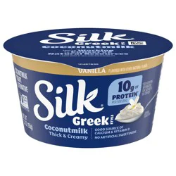 Silk Greek Style Vanilla Coconut Milk Yogurt Alternative, 5.3 Oz. Cup
