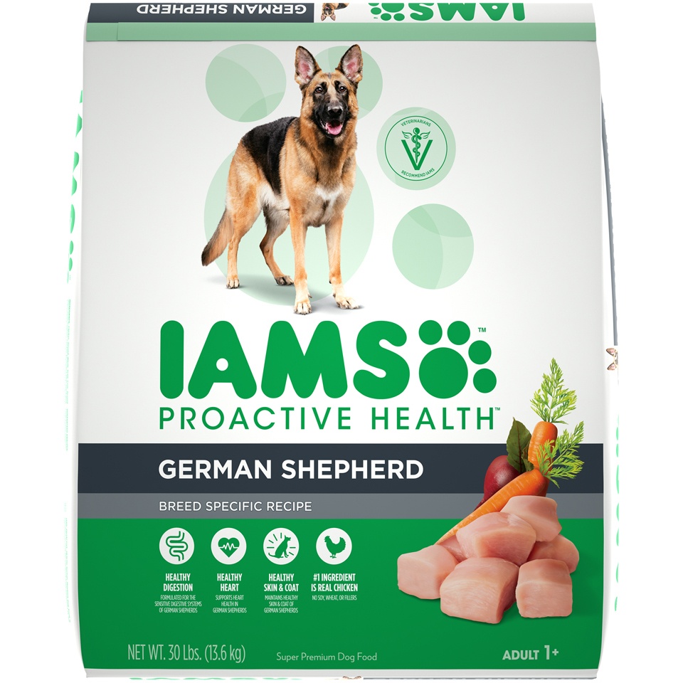 slide 1 of 1, IAMS ProActive Health Adult German Shepherd Dry Dog Food, Chicken Flavor, 30 lb