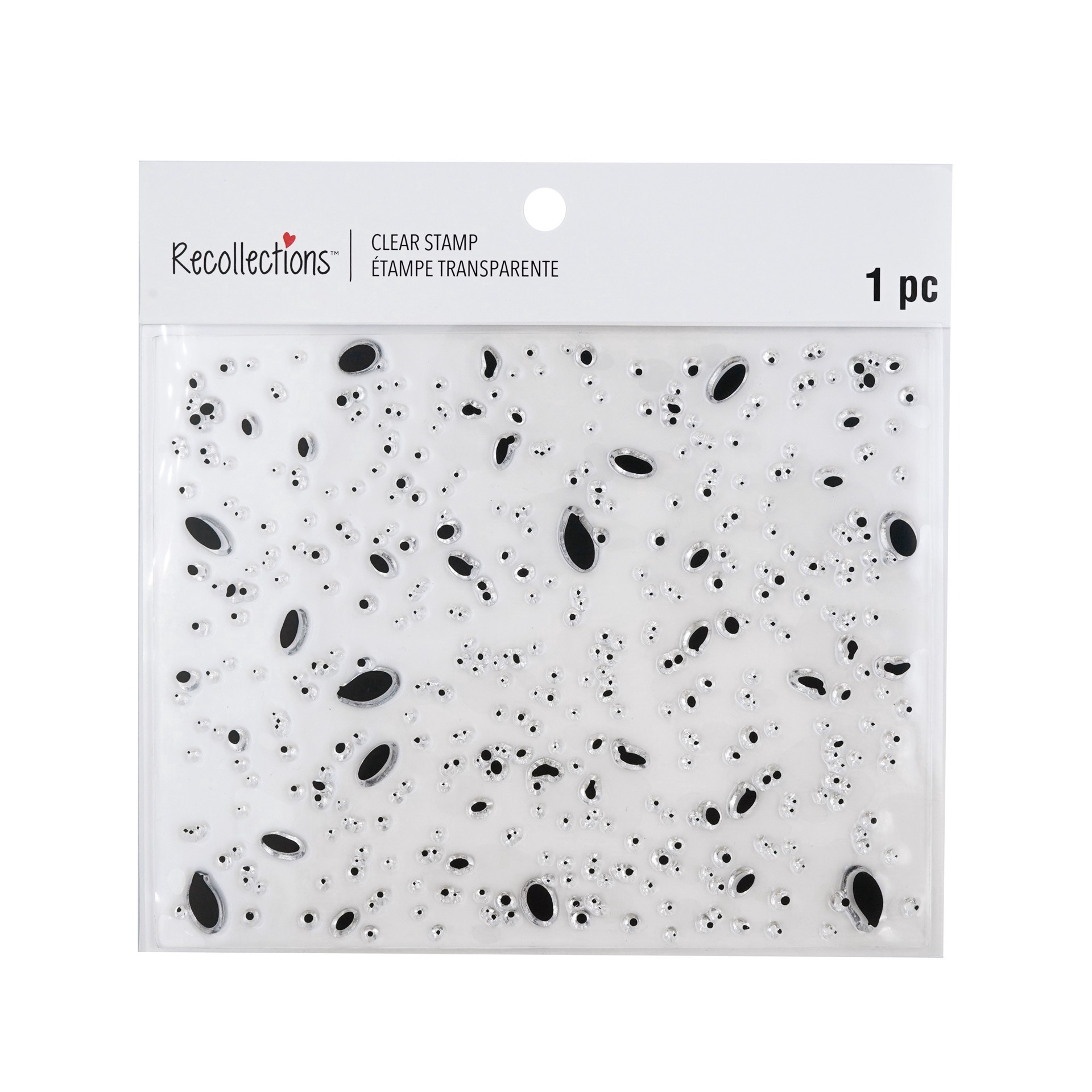 slide 3 of 3, Paint Splatter Clear Stamp By Recollections, 6 in x 4.7 in