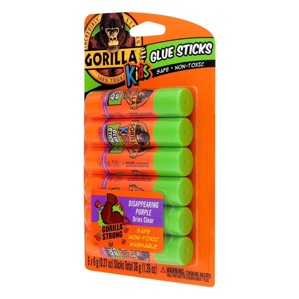 slide 8 of 11, Gorilla 6 Pack Kids Glue Sticks 6 ea, 6 ct