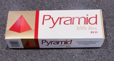 slide 1 of 4, Pyramid Cigarettes, Red, 100s, Box, 