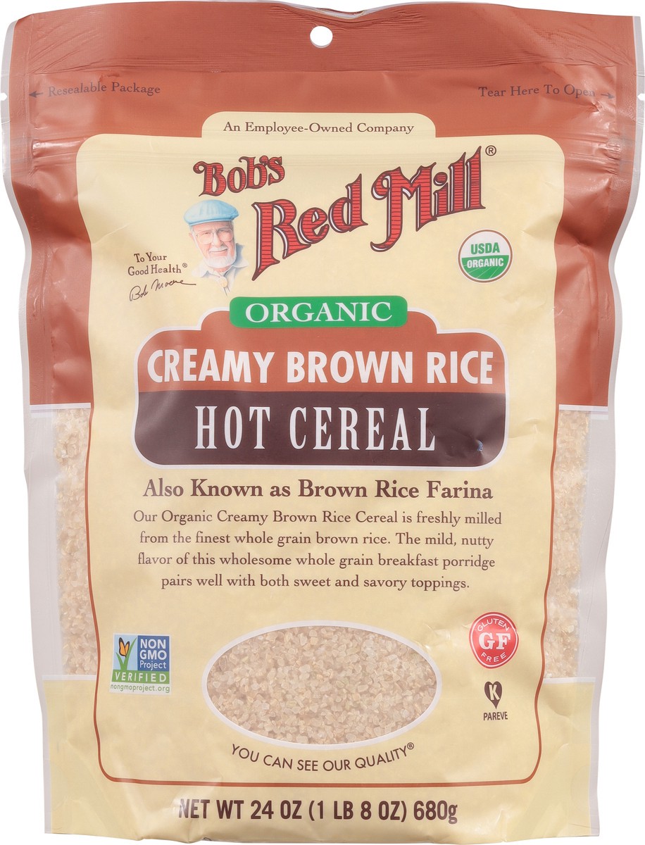 slide 6 of 9, Bob's Red Mill Brown Rice Cereal, 24 oz
