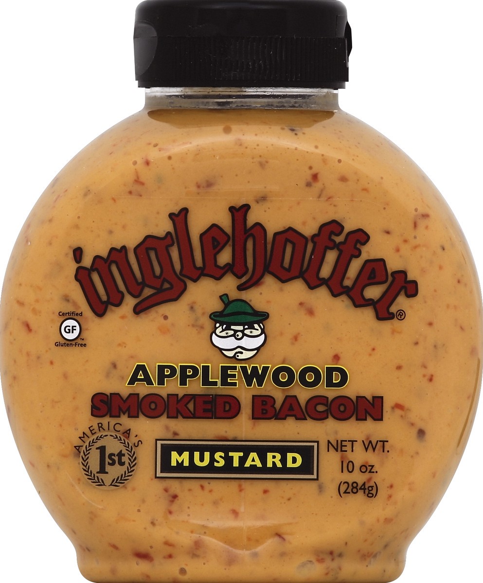 slide 2 of 3, Inglehoffer Applewood Smoked Bacon Mustard, 10 oz