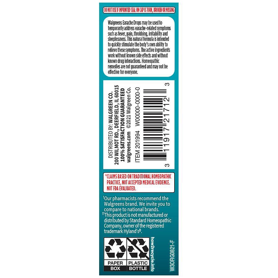 slide 4 of 5, Walgreens EarAche Drops, 0.33 oz