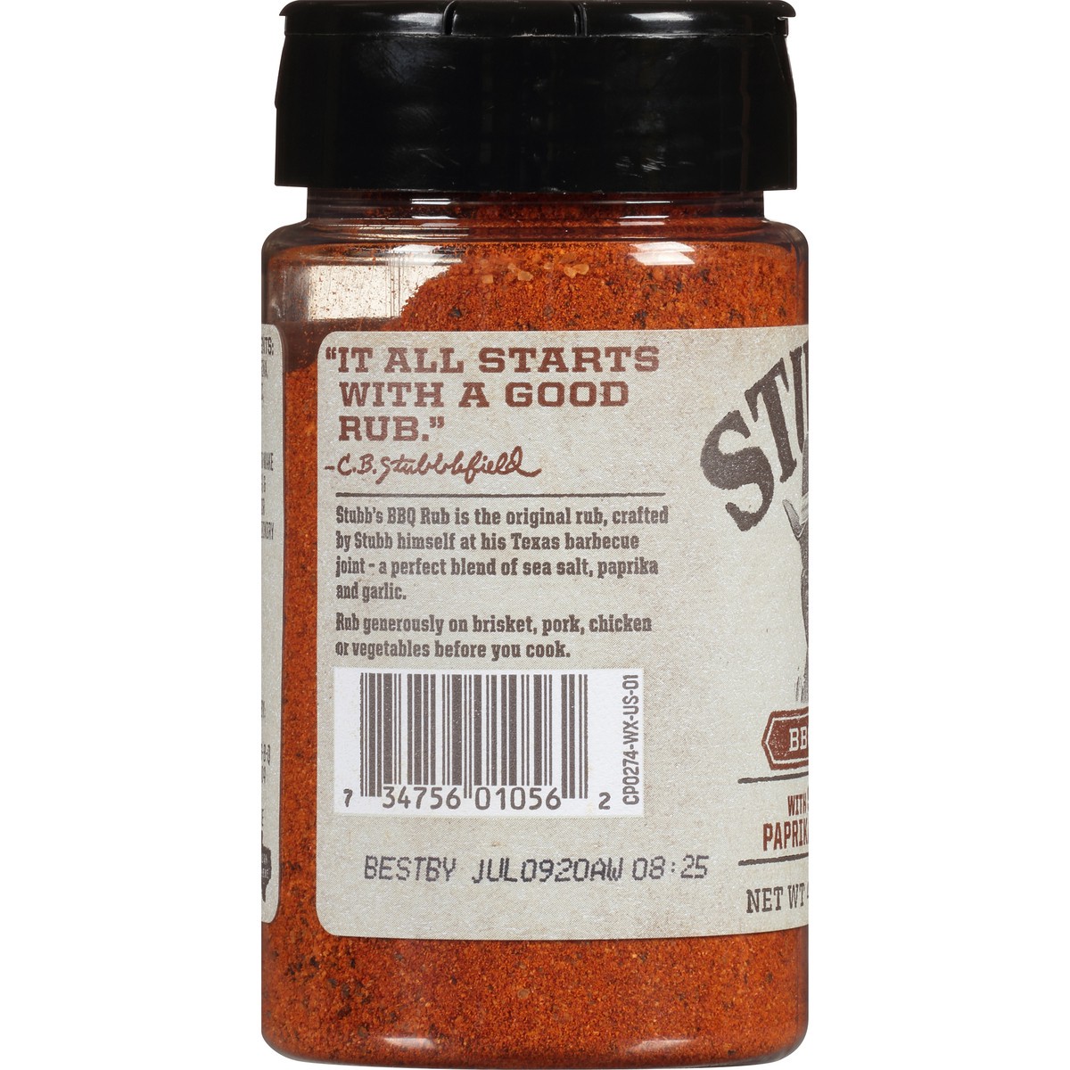 slide 5 of 7, Stubb's BBQ Rub, 4.62 oz, 4.62 oz