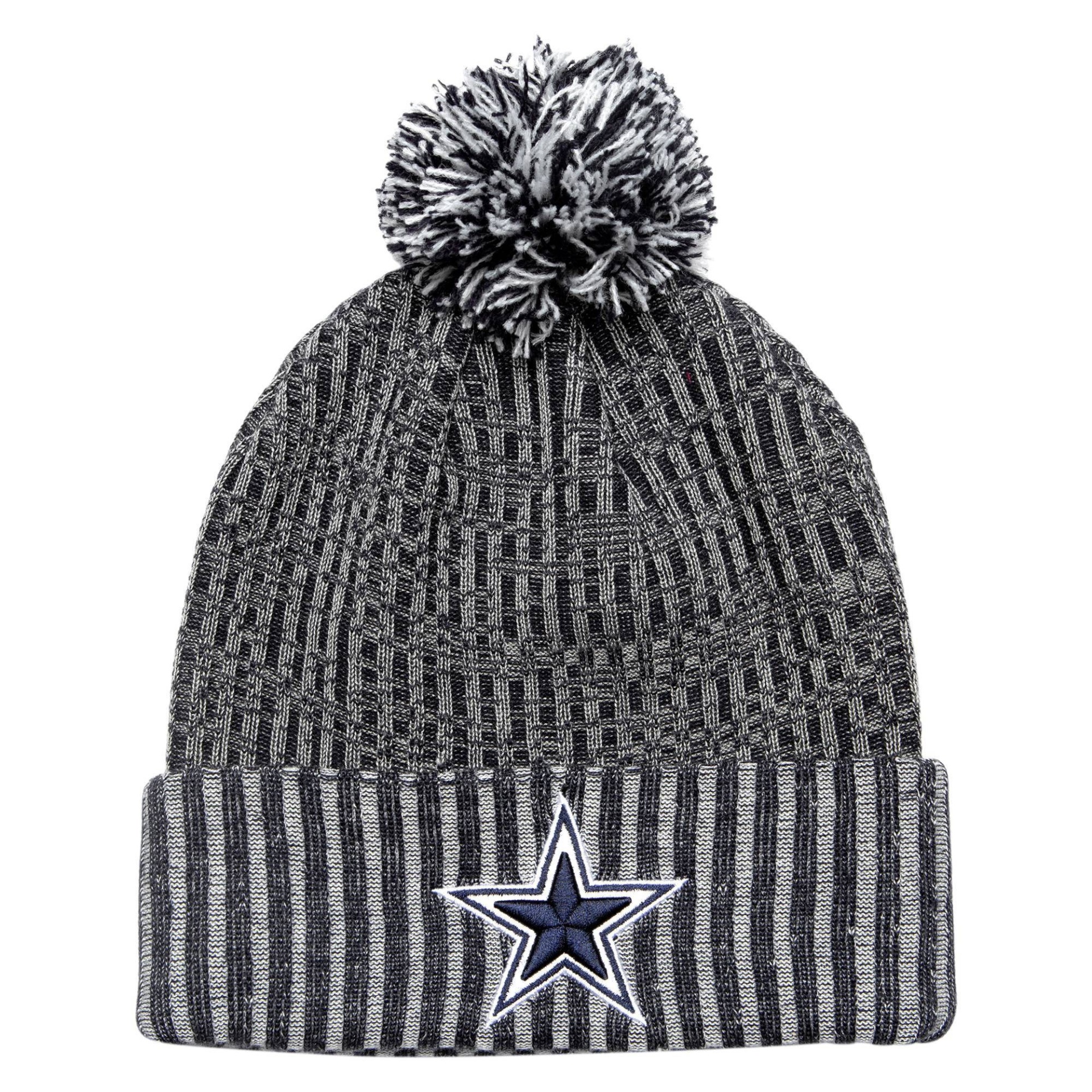 NFL Dallas Cowboys Women's Knit Beanie with Pom - Cotton Top 1 ct | Shipt