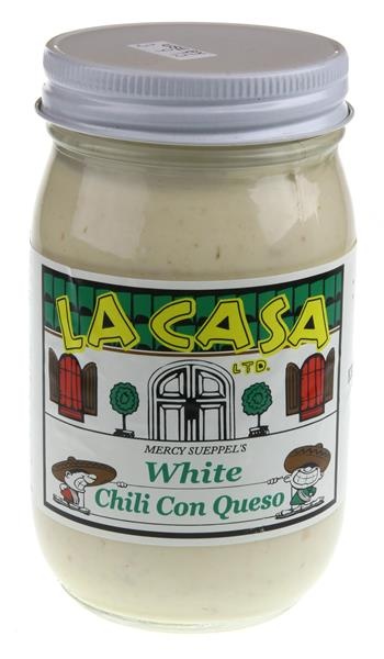 slide 1 of 1, La Casa White Chili Con Queso, 16 oz