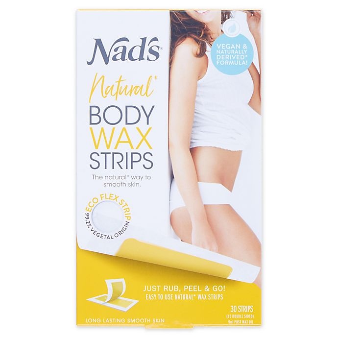 slide 1 of 2, Nad's Body Wax Strips, 30 ct