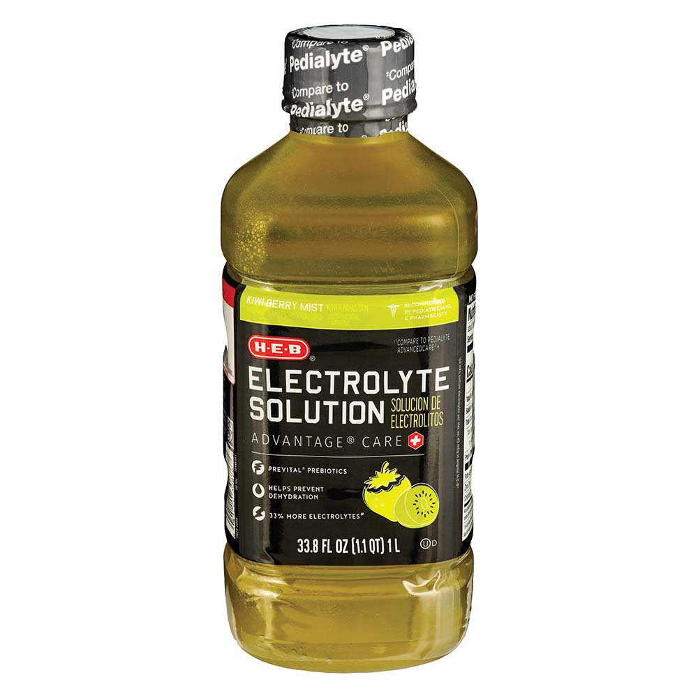 slide 1 of 1, H-E-B Electrolyte Solution Kiwi Berry, 1 liter