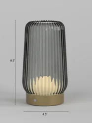 ROOM & RETREAT Rechargeable Glasss Led Lantern