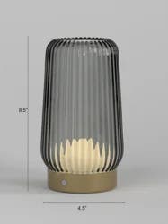 ROOM & RETREAT Rechargeable Glasss Led Lantern