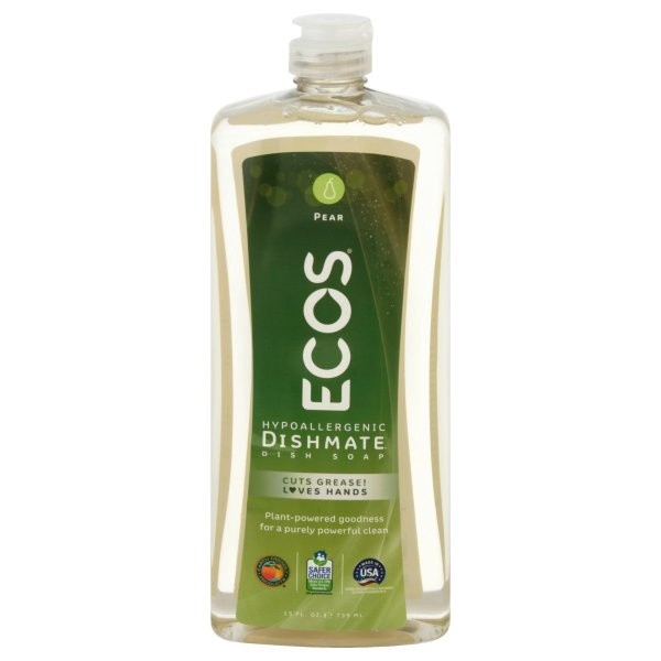 slide 1 of 1, ECOS Plant Powered Hypoallergenic Pear Dish Soap 25 fl oz, 25 fl oz