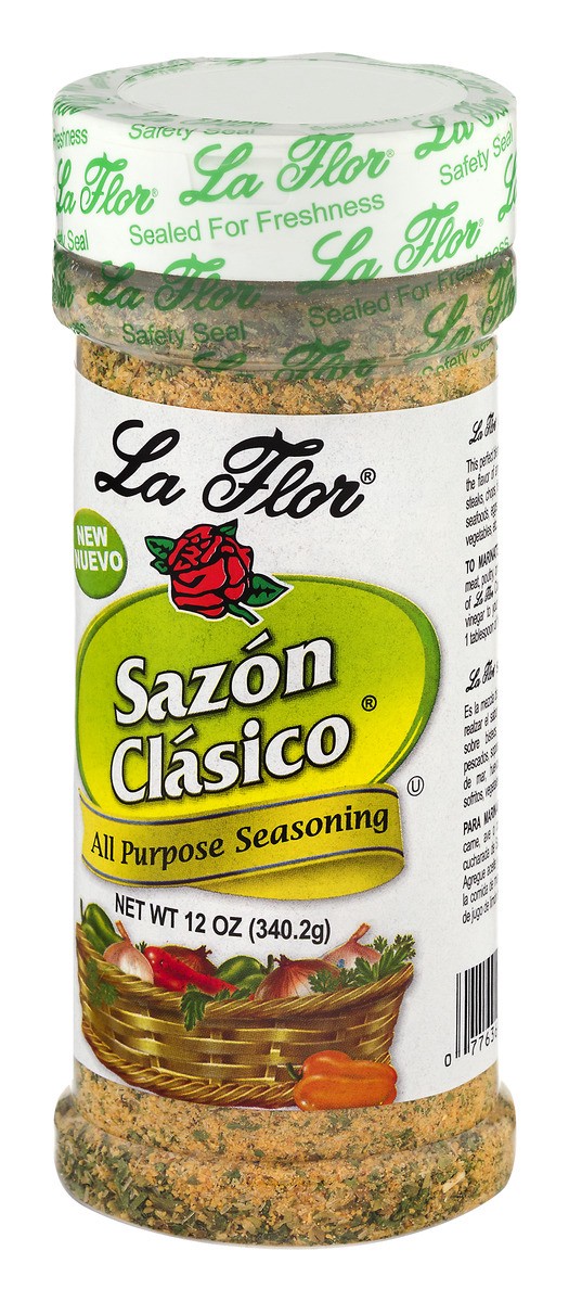 slide 4 of 9, La Flor Sazon Classico, 12 oz