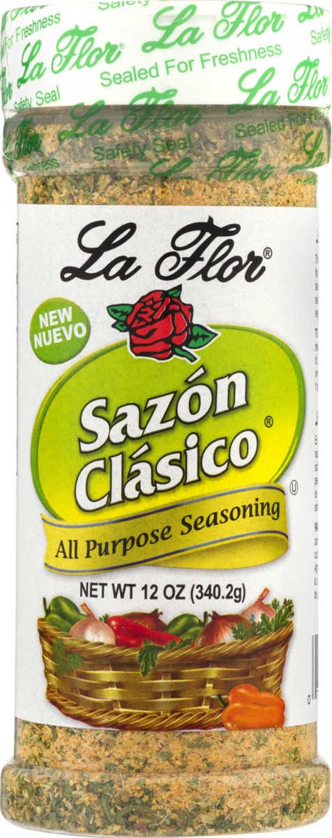 slide 8 of 9, La Flor Sazon Classico, 12 oz