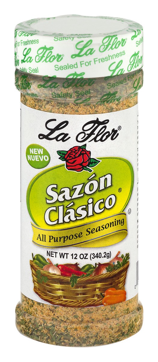 slide 1 of 9, La Flor Sazon Classico, 12 oz