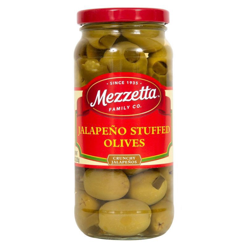 slide 1 of 4, Mezzetta Jalapeno Stuffed Olives - 16oz, 16 oz