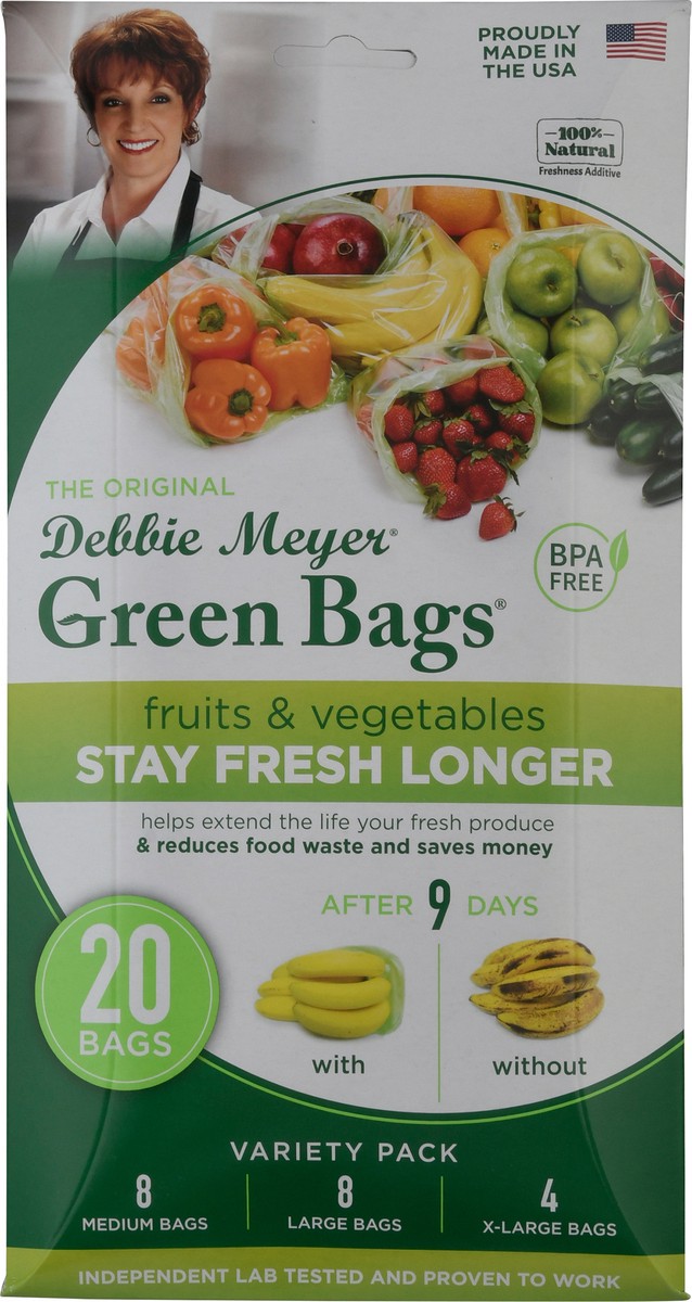 slide 9 of 9, Debbie Meyer Green Bags Variety Pack Green Bags 20 ea, 20 ct