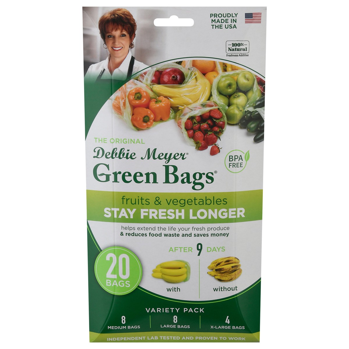 slide 1 of 9, Debbie Meyer Green Bags Variety Pack Green Bags 20 ea, 20 ct