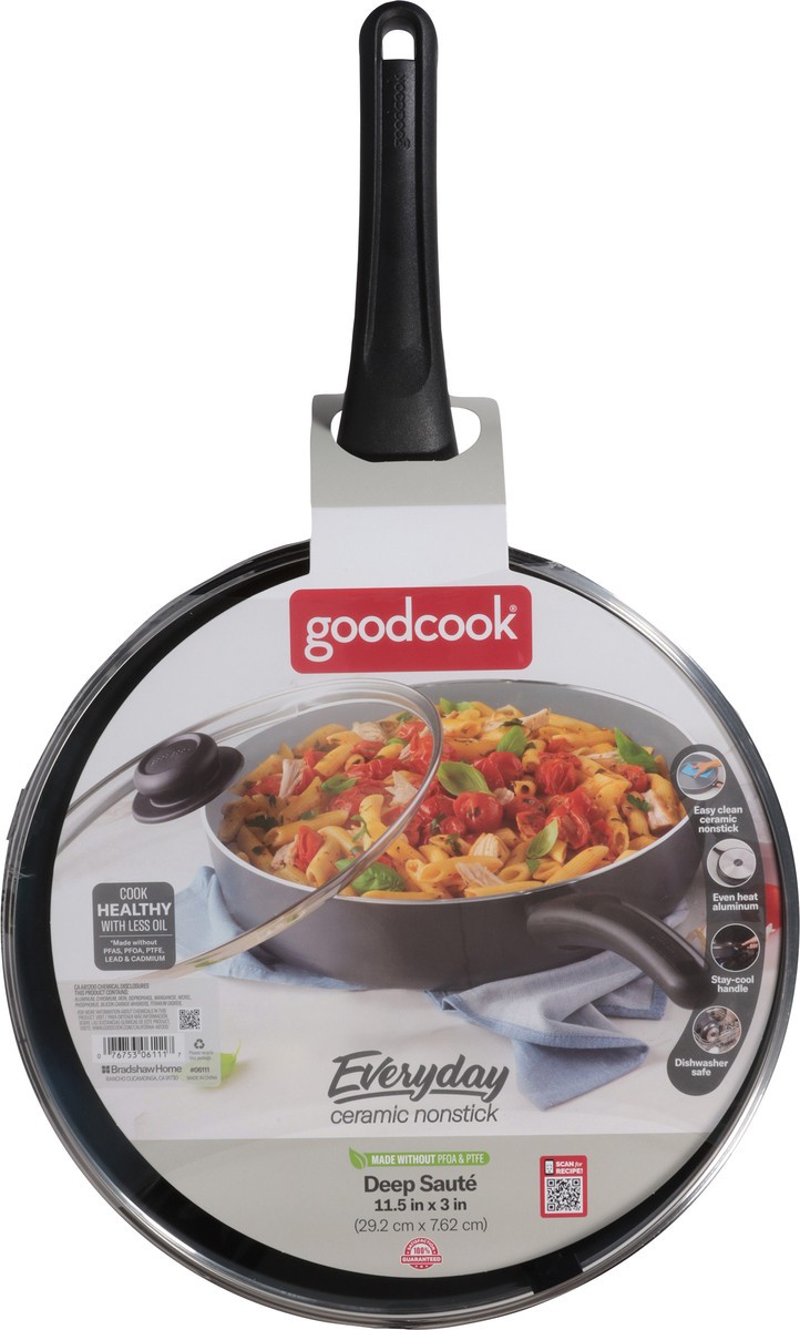 slide 6 of 12, Good Cook Everyday Ceramic Nonstick Deep Saute 1 Each, 1 ct
