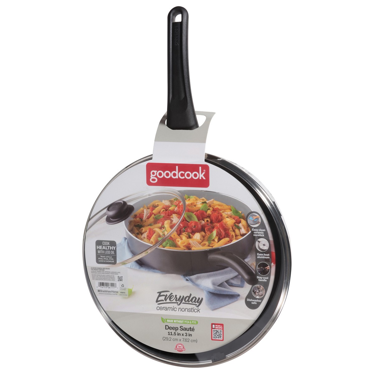 slide 3 of 12, Good Cook Everyday Ceramic Nonstick Deep Saute 1 Each, 1 ct