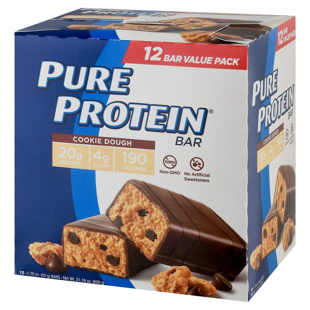 slide 6 of 10, Pure Protein Cookie Dough Bars, 12 ct; 1.76 oz