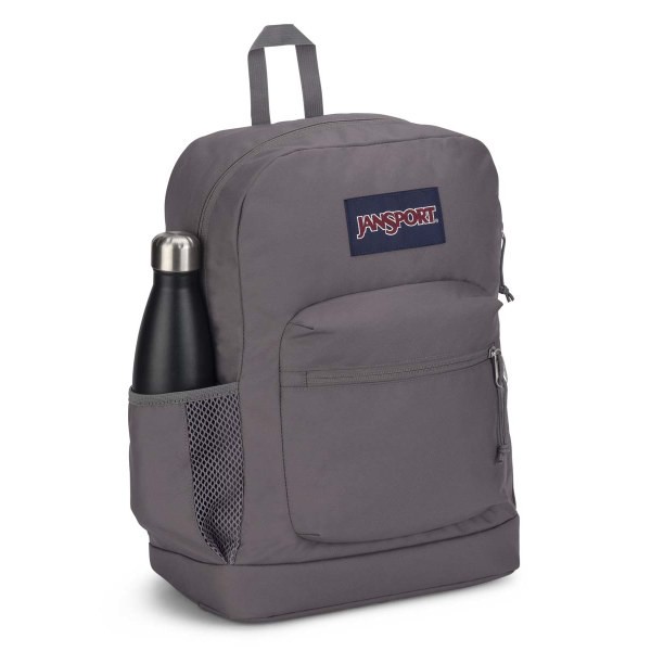 slide 2 of 2, JanSport Cross Town Plus Backpack With 15" Laptop Pocket, 100% Recycled, Graphite Gray, 15 in