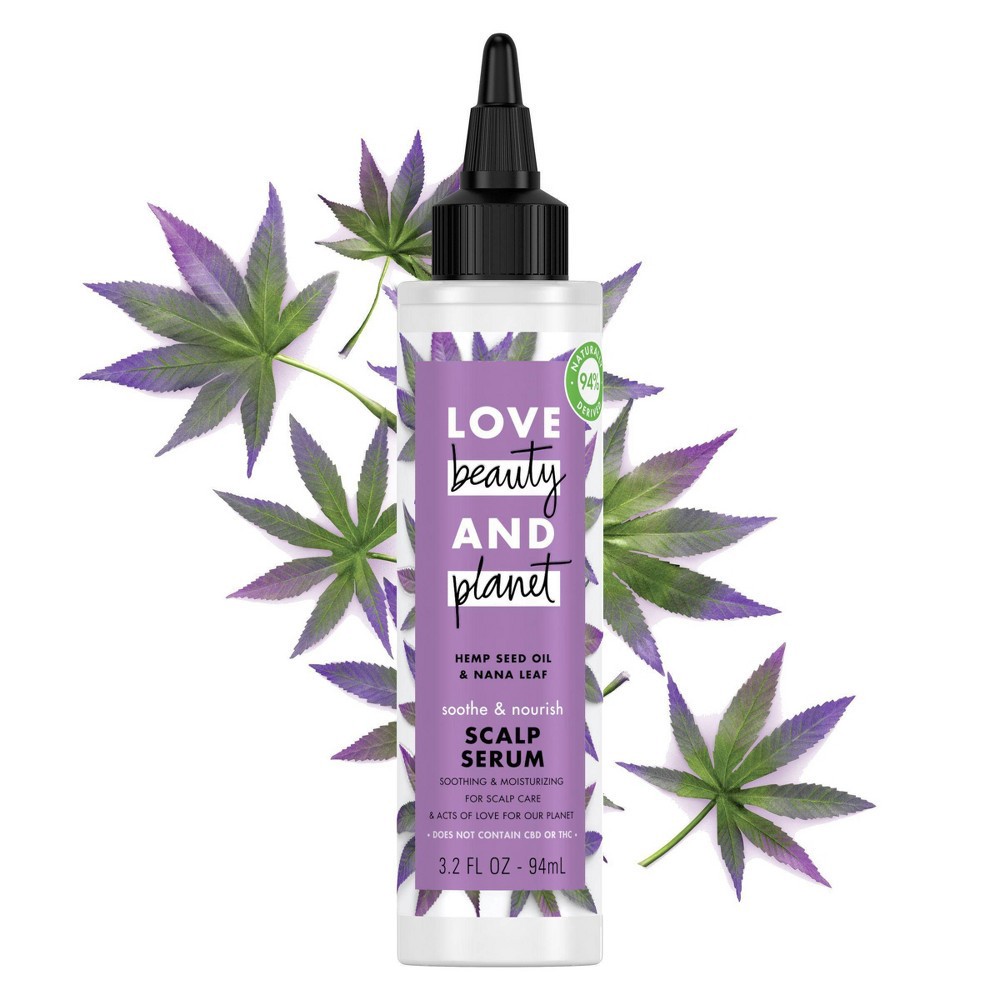 slide 5 of 8, Love Beauty and Planet Scalp Serum Hemp Seed Oil & Nana Leaf, 3.2 oz, 3.2 oz