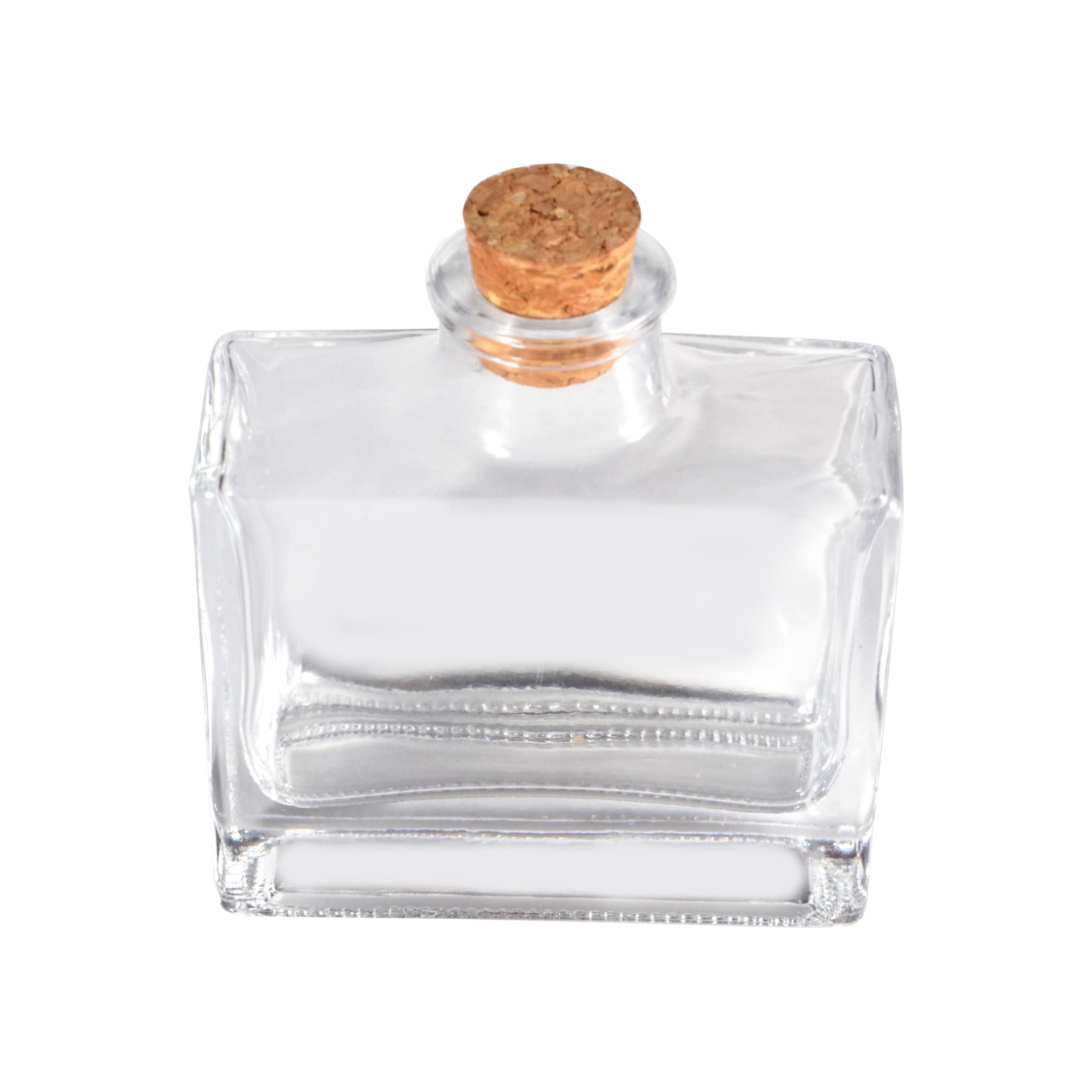 slide 3 of 3, 3.7oz. Glass Rectangle Bottle With Cork By Ashland, 3.7 oz