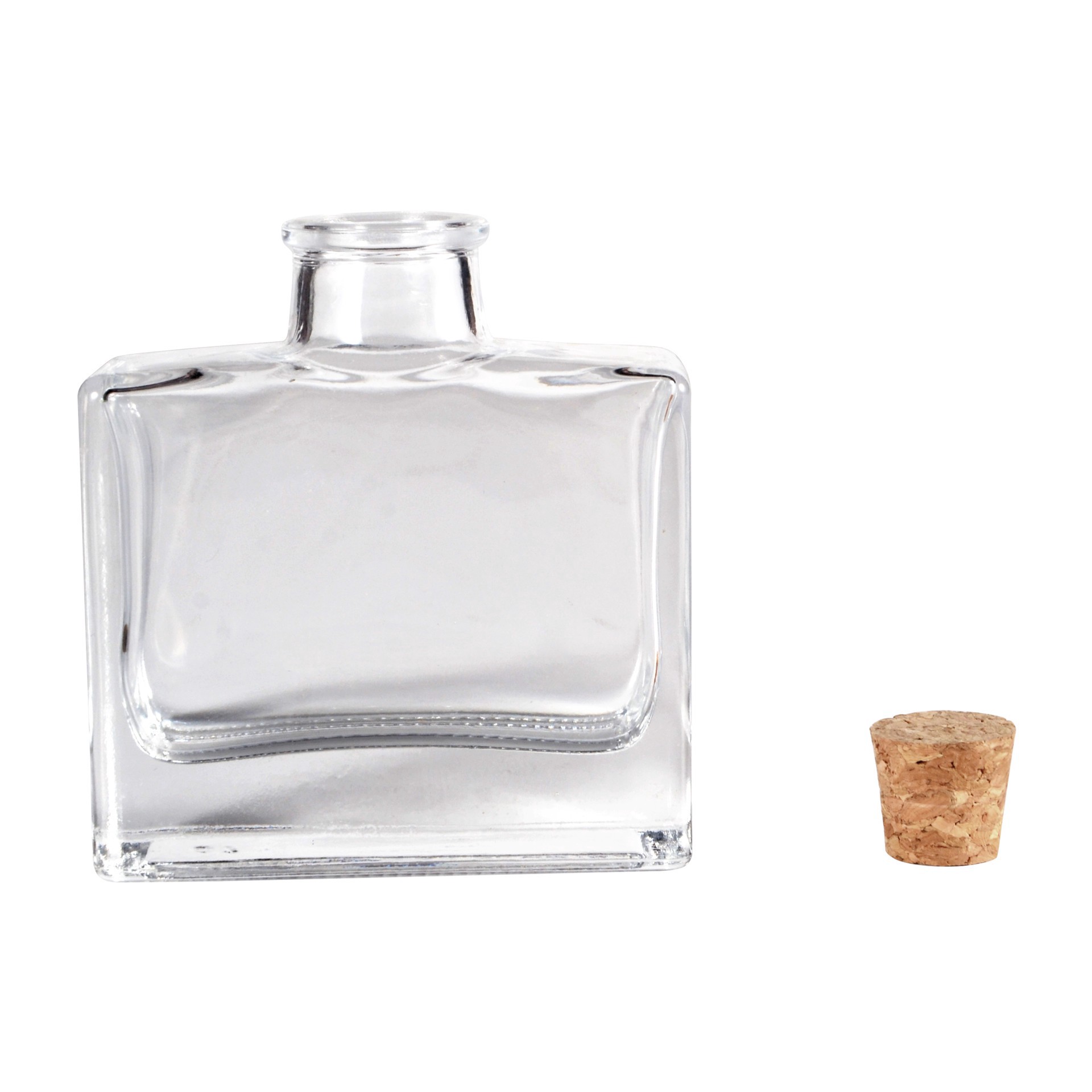 slide 2 of 3, 3.7oz. Glass Rectangle Bottle With Cork By Ashland, 3.7 oz