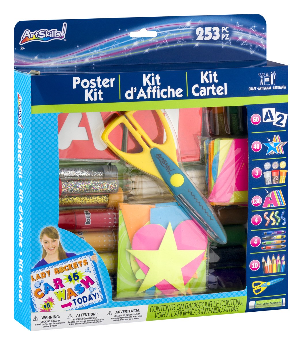 slide 5 of 9, ArtSkills Poster Making Kit 274 ea, 274 ct