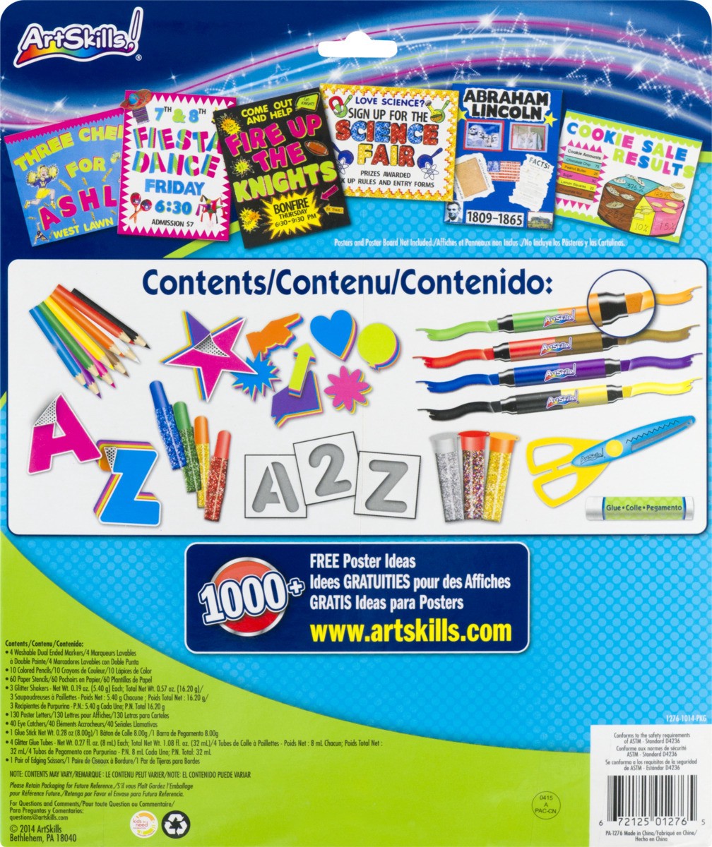 slide 9 of 9, ArtSkills Poster Making Kit 274 ea, 274 ct