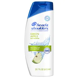 Head & Shoulders Head and Shoulders Dandruff Shampoo, Anti-Dandruff Treatment, Green Apple for Daily Use, Paraben Free, 20.7 oz