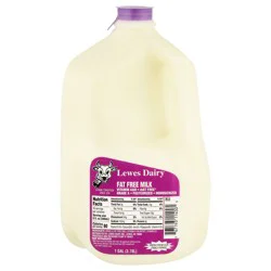 Lewes Dairy Fat Free Milk 1 gal