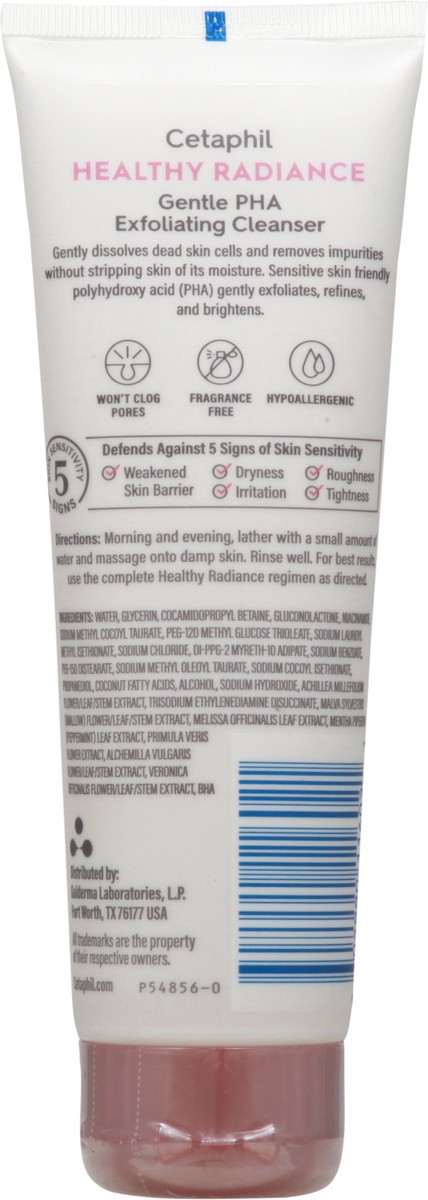 slide 9 of 9, Cetaphil Healthy Radiance PHA Exfoliating Cleanser, 4.2 oz, 4.20 fl oz