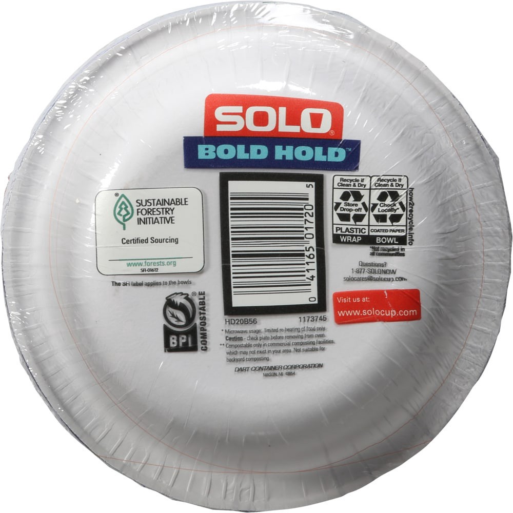 slide 4 of 6, Solo Bold Hold 20 Ounce Paper Bowls 56 ea, 56 ct