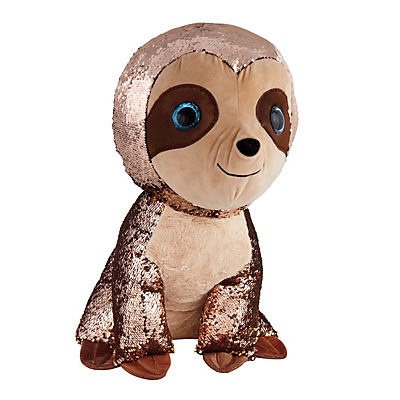 slide 1 of 1, Thirty Fourth & Main Sequin Plush Sloth, 25 in