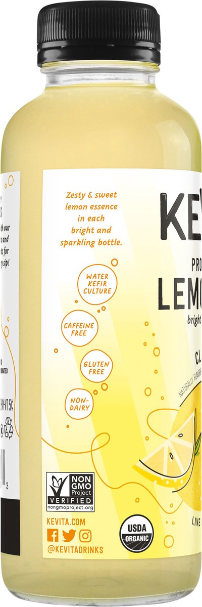 slide 2 of 8, KeVita Lemonade, Classic, Probiotic, 15.20 fl oz