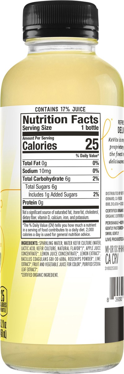 slide 3 of 8, KeVita Lemonade, Classic, Probiotic, 15.20 fl oz