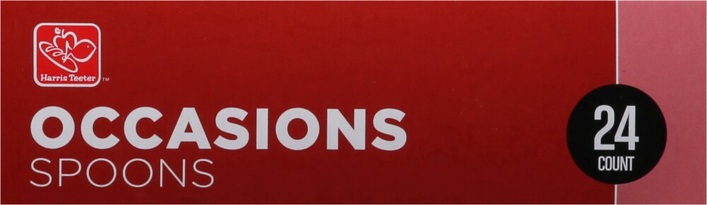 slide 3 of 3, Harris Teeter Occassions Clear Spoons, 24 ct