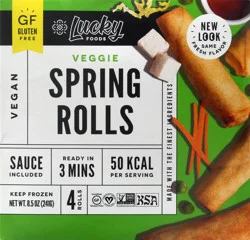 Lucky Foods Veggie Spring Rolls 4 ea